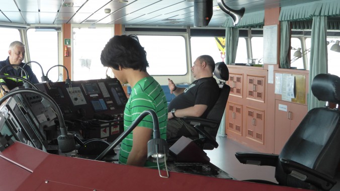 auf der Brücke