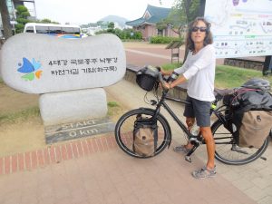 Am Start des 4 River BikePath